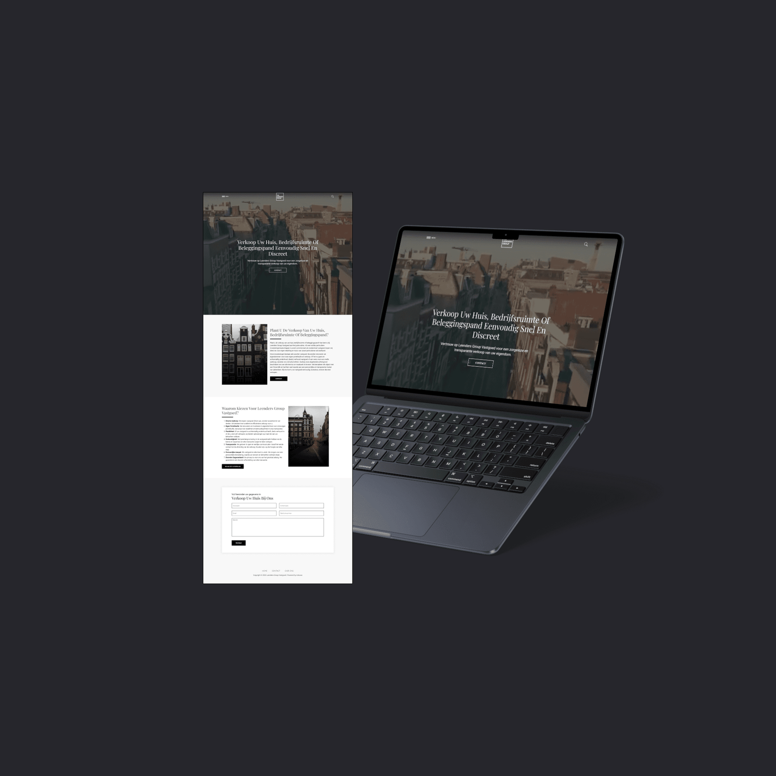 Leenders Group Vastgoed Website